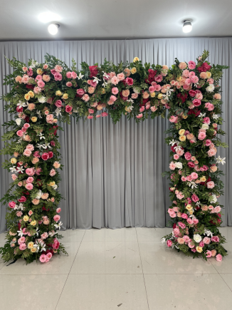 Artificial flower arch