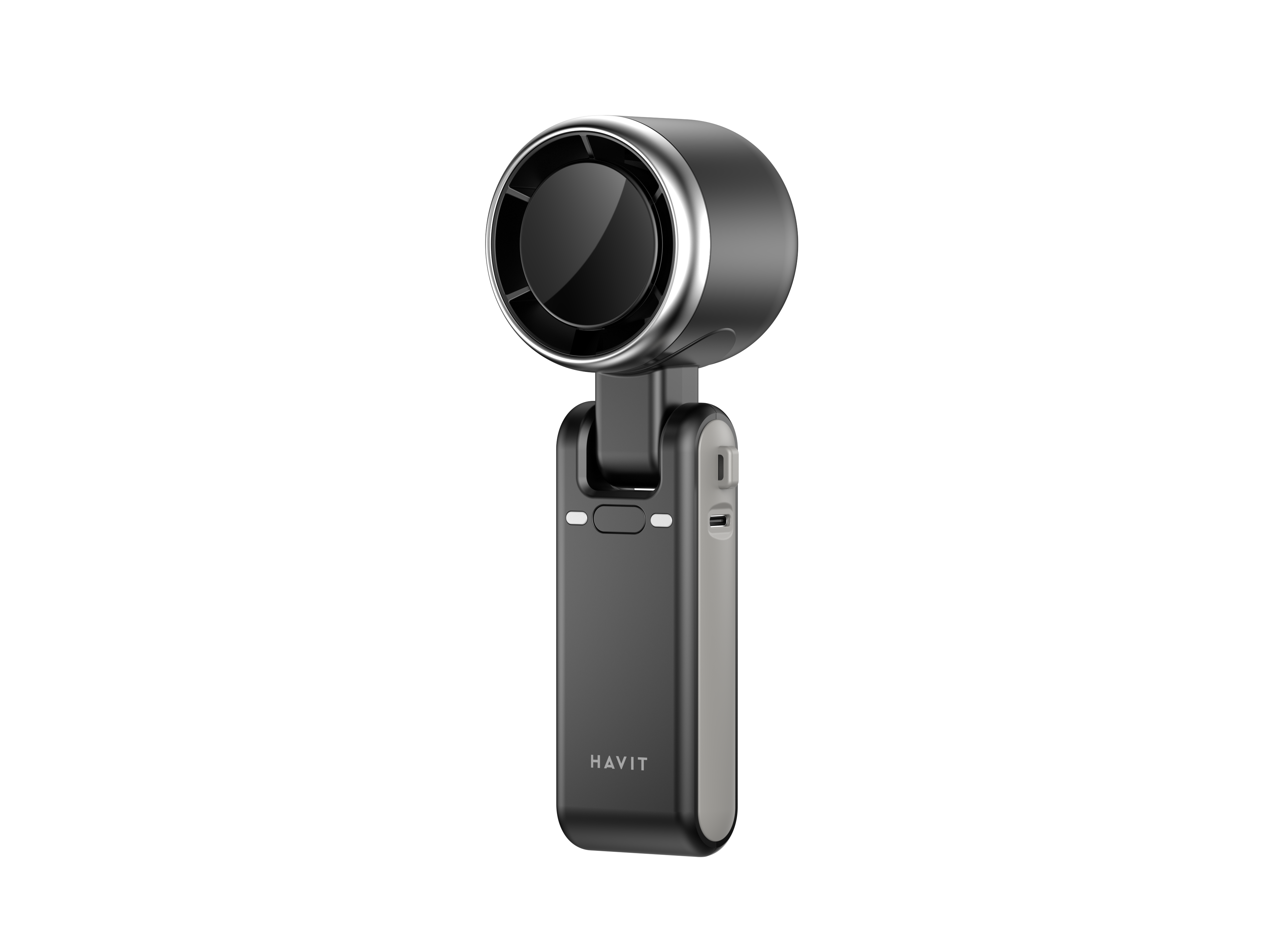 HAVIT HF607 High Speed Handheld Fan 5 Wind Speeds Adjustment with LED Display Foldable Design