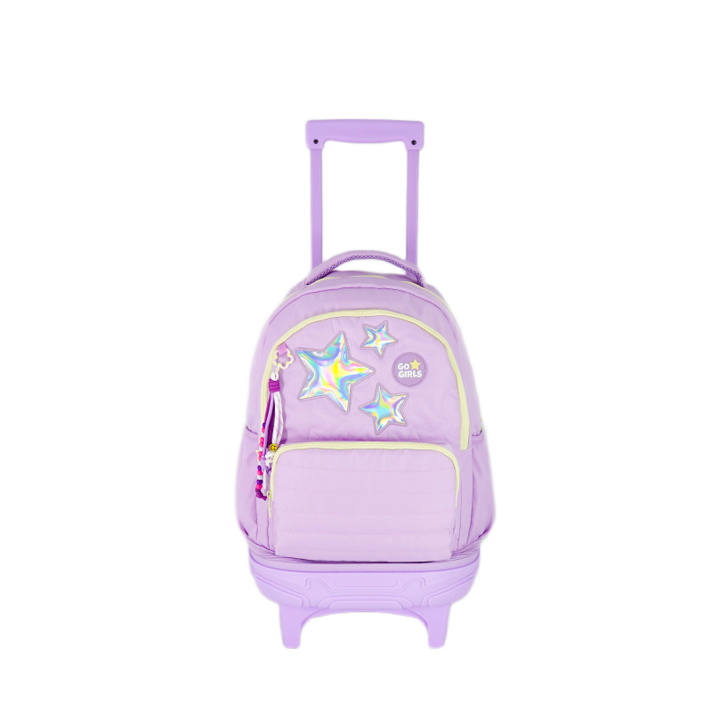HASLOR student rolling backpack with creative star design customizable.