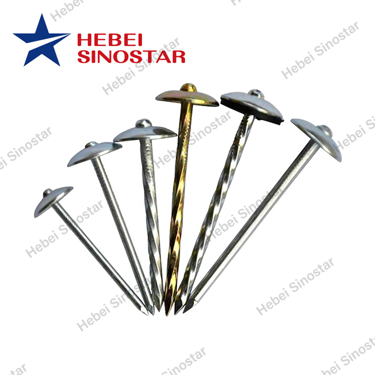 Sinostar Umbrella Twisted Roofing Nails (Clavo)