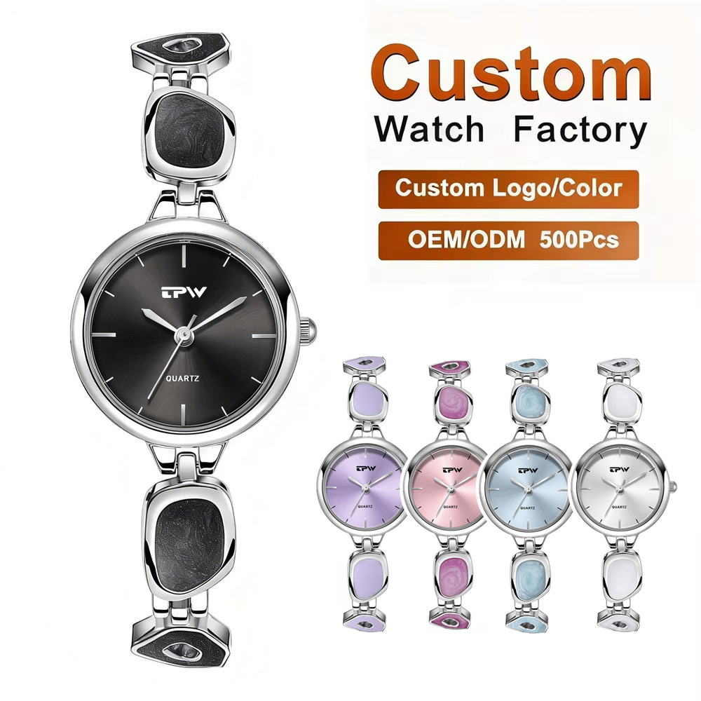 TPW TM26-04 Custom Logo Fashion 25mm Small Bracelet Wrist Watch for Women