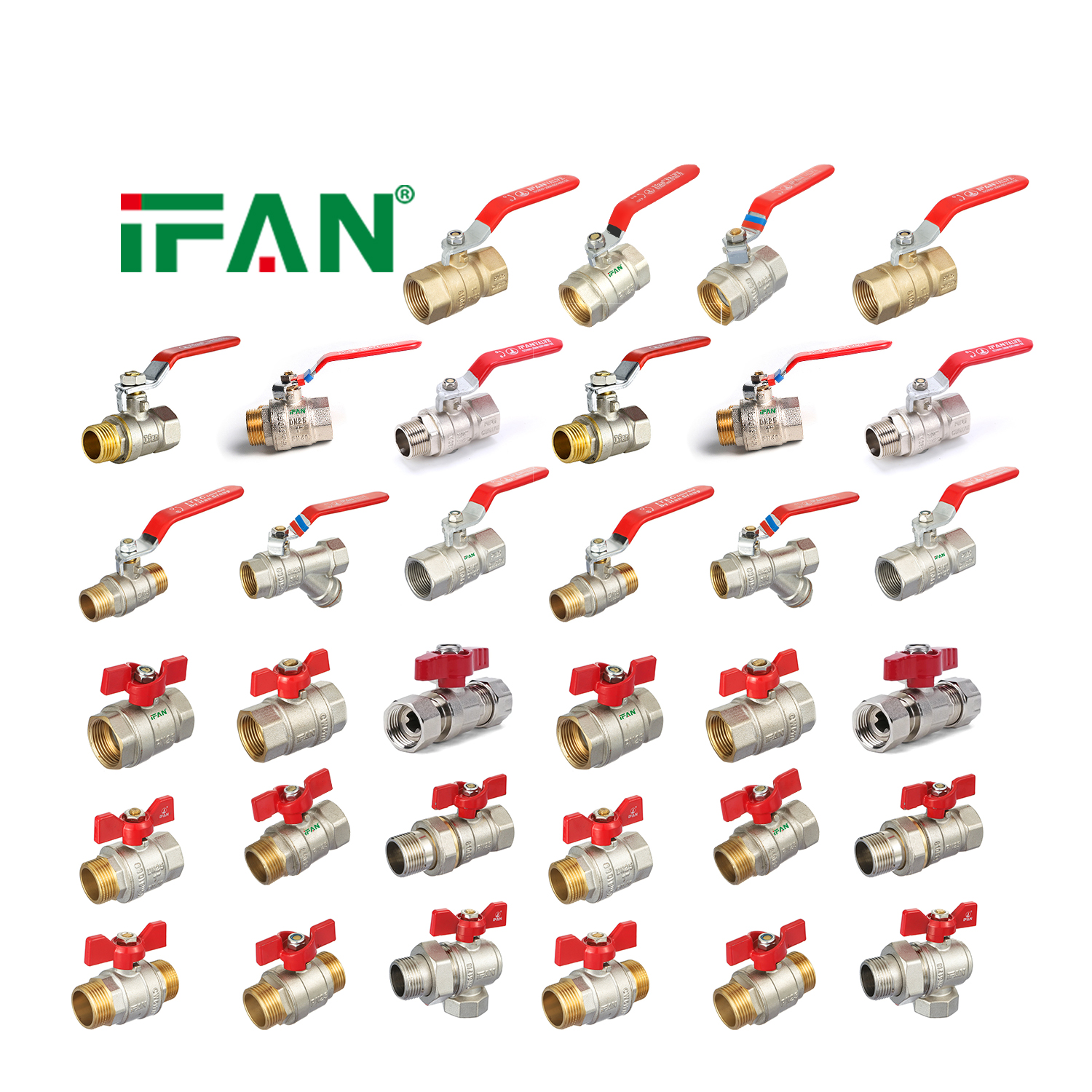 IFAN High Temperature Brass Valve Corrosion Resistant Thread Brass Ball Valve