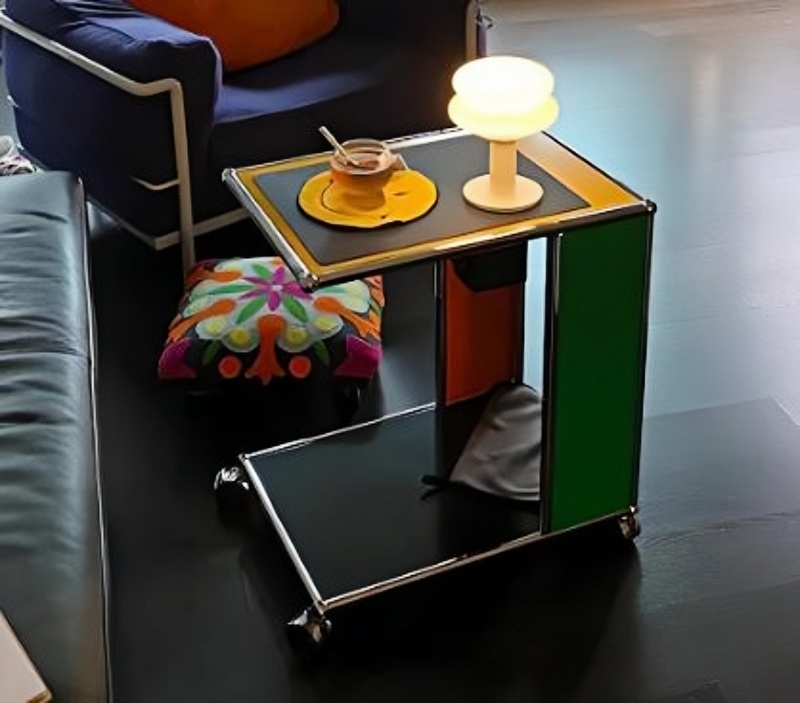 modular coffee table, modular side table, metal frame coffee table, minimalist side table