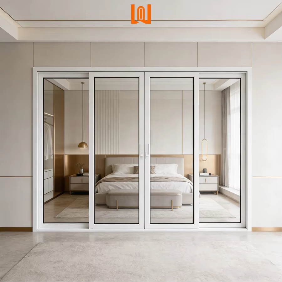 Energy Star AAMA Certified Soundproof Modern Sliding Doors Vinyl Glass Doors House PVC Sliding Doors