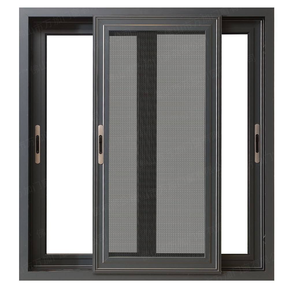 House Aluminium Windows and Doors Low Cost From China Black Waterproof Customized Glass Frame Style