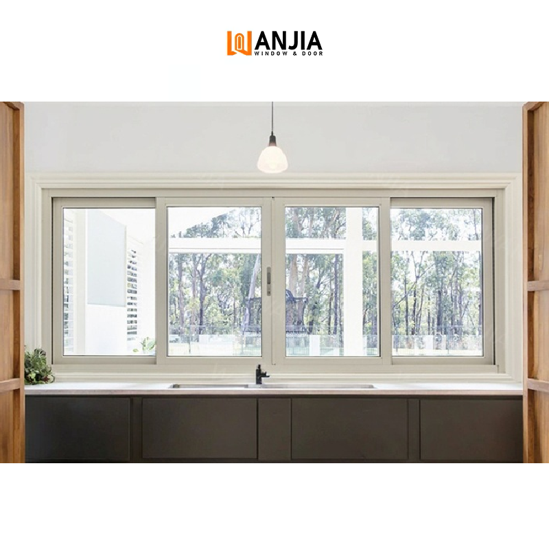 Soundproof White Aluminum Glass Windows Aluminum Windows Glass Sliding Aluminium Sliding Windows