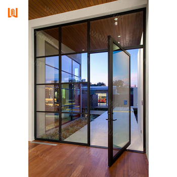 Office Commercial Front Entry Glass Pivot Door Revolving Spring Door Modern Aluminum Pivot Doors