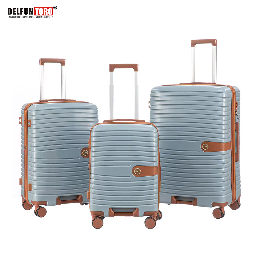 DELFUN TORO -- Basics 3-Piece Hardshell Suitcases Set (21", 26", 30"), Expandable Up to 25% Space