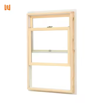 Factory Direct Vertical Sliding Window Thermal Break Glass Window Aluminum Clad Wood Window