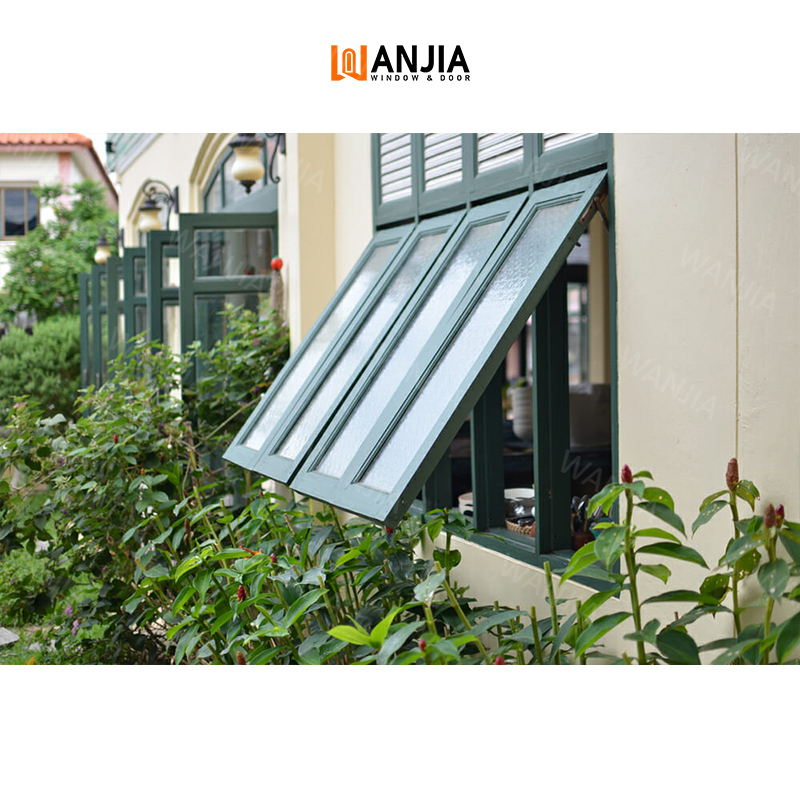High Quality Soundproof Aluminium windows Double Glass Aluminum Insulated windows Top Hung windows