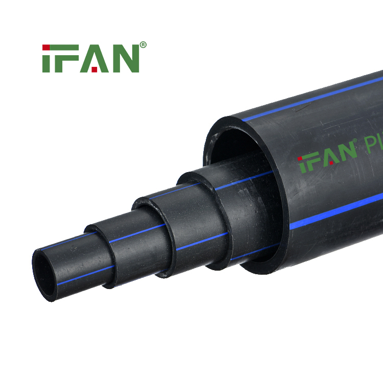 IFAN Agricultural Irrigation HDPE Water Supply Pipe 20-110MM PE Water Pipe Black Plastic HDPE Tubes