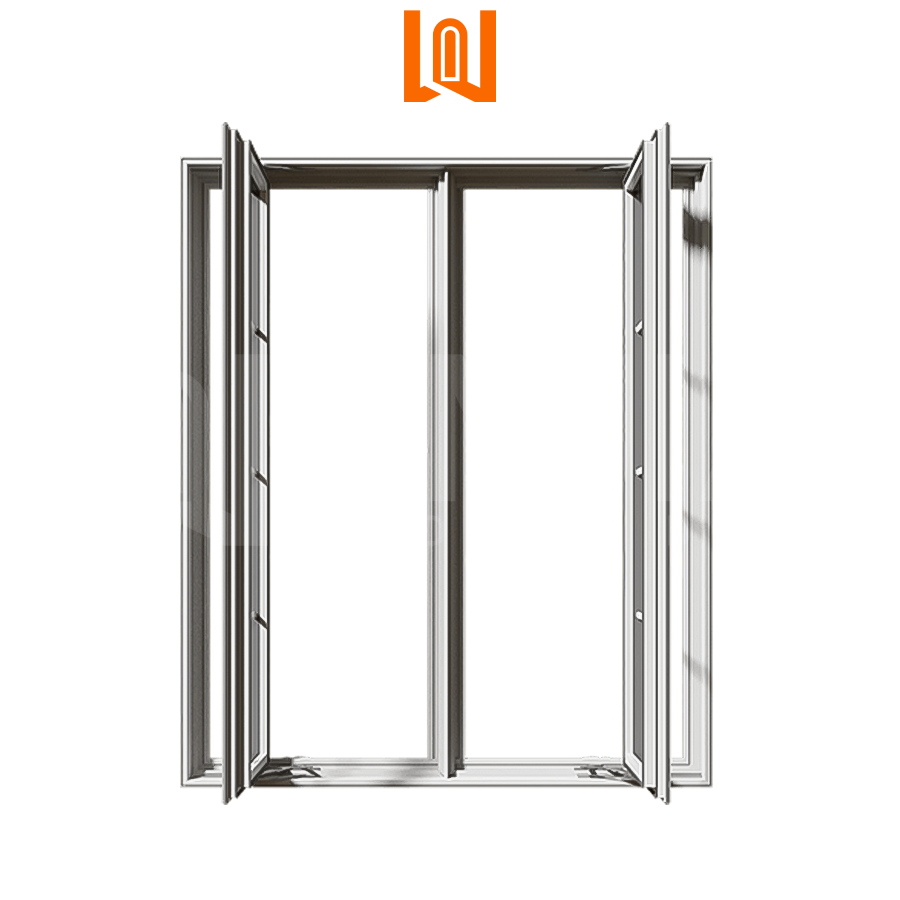Thermal Break French Design Kitchen Casement Windows Plastic Upvc Windows Waterproof PVC Windows