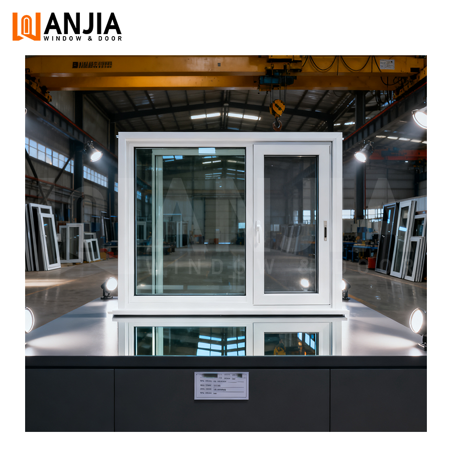 Wholesale House Windows Anti Impact Rated Glass windows Two Tracks Soundproof Sliding Pvc Windows