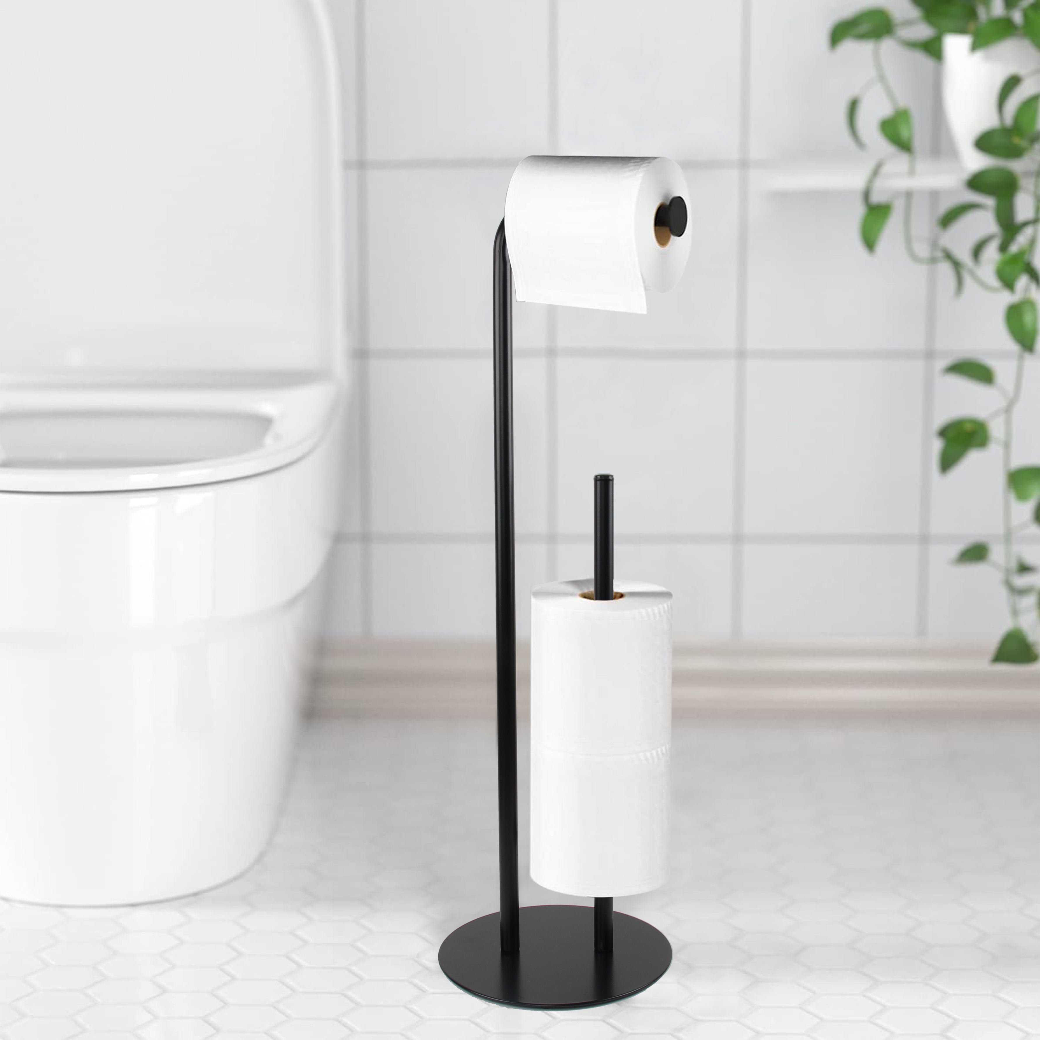 Toilet paper holder stand