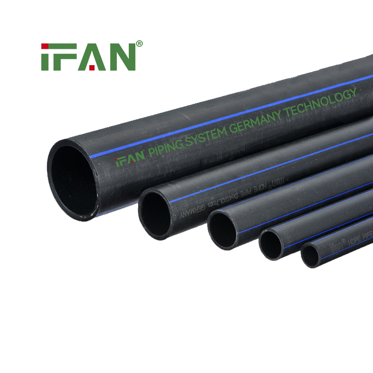 IFAN PE Conduit Pipe 20-110MM PE Water Pipe Black Plastic HDPE Tubes