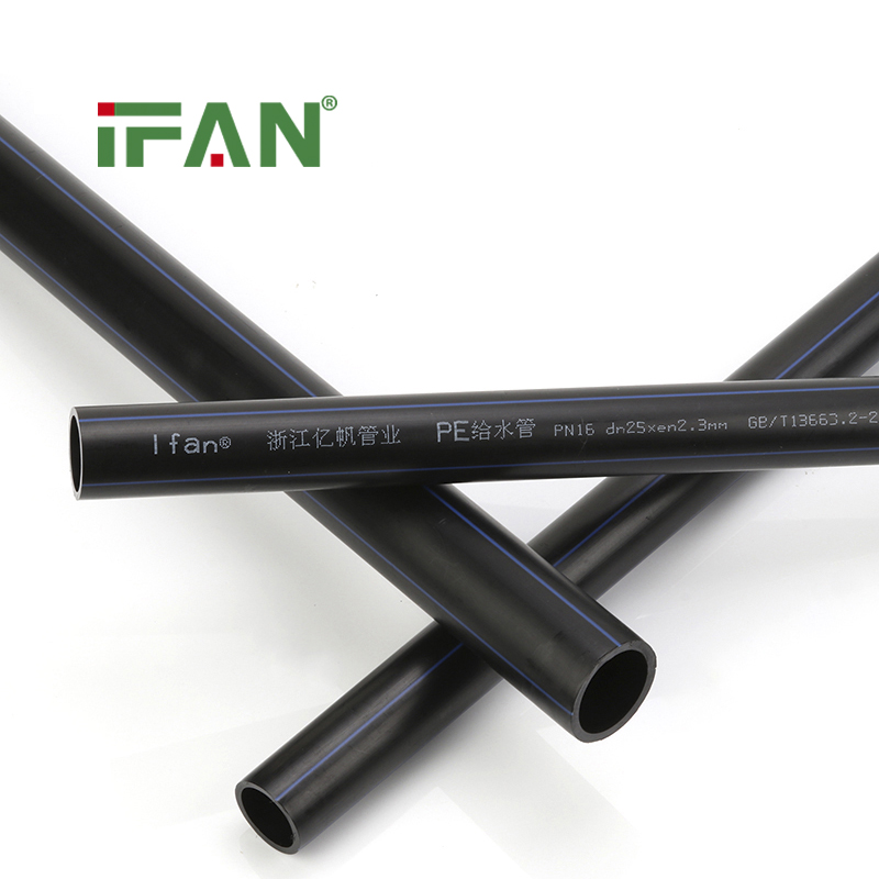 IFAN HDPE Tubes PE Pipe for Irrigation 20-110MM PE Water Pipe Black Plastic HDPE Tubes