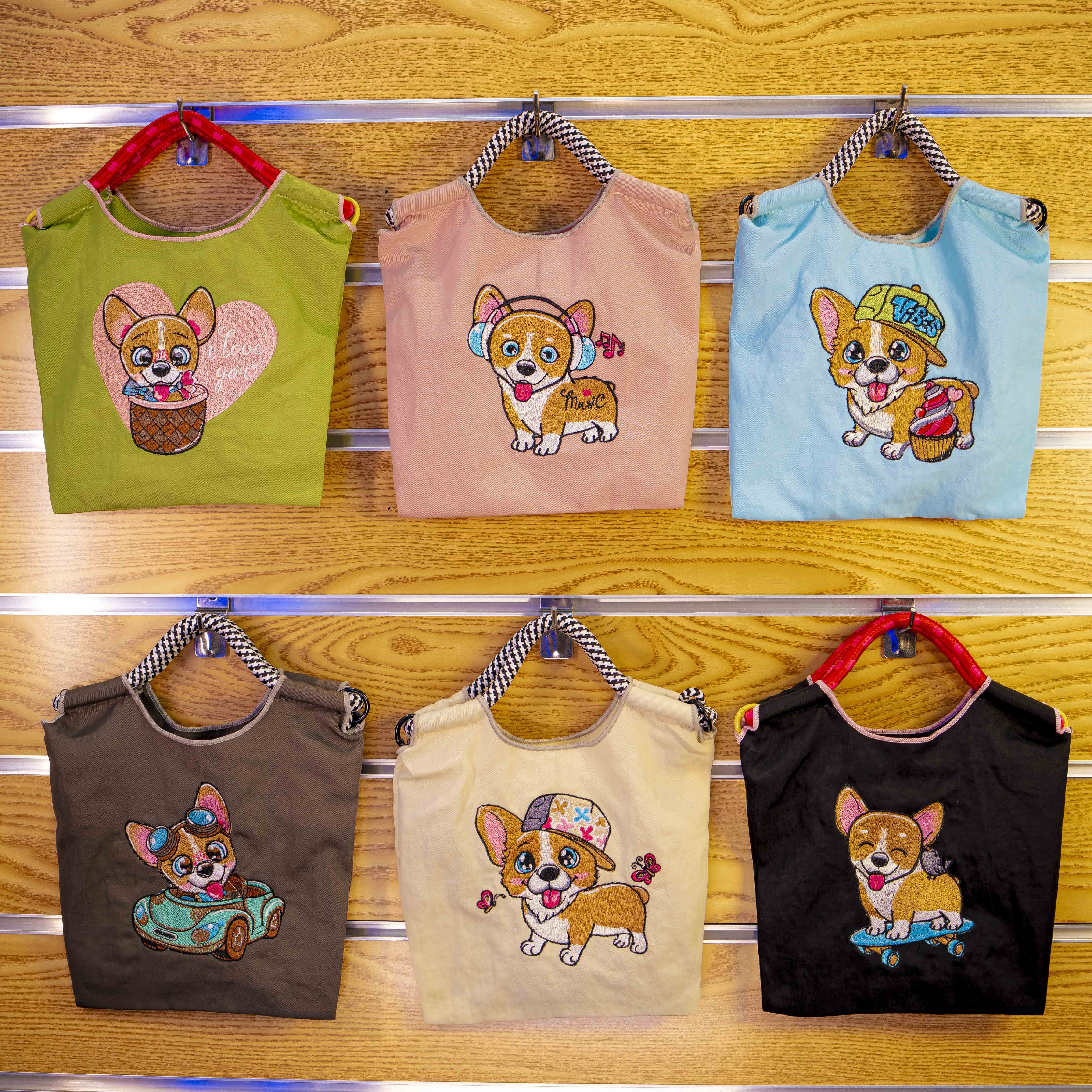 Wholesale Custom Waterproof Nylon Portable Embroidered Casual Bags