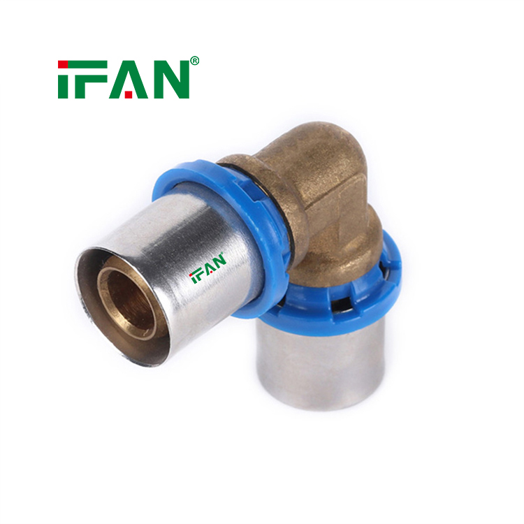 IFAN PEX Pipe Fittings Brass Threaded Fitting Blue Elbow Pex Press Fittings