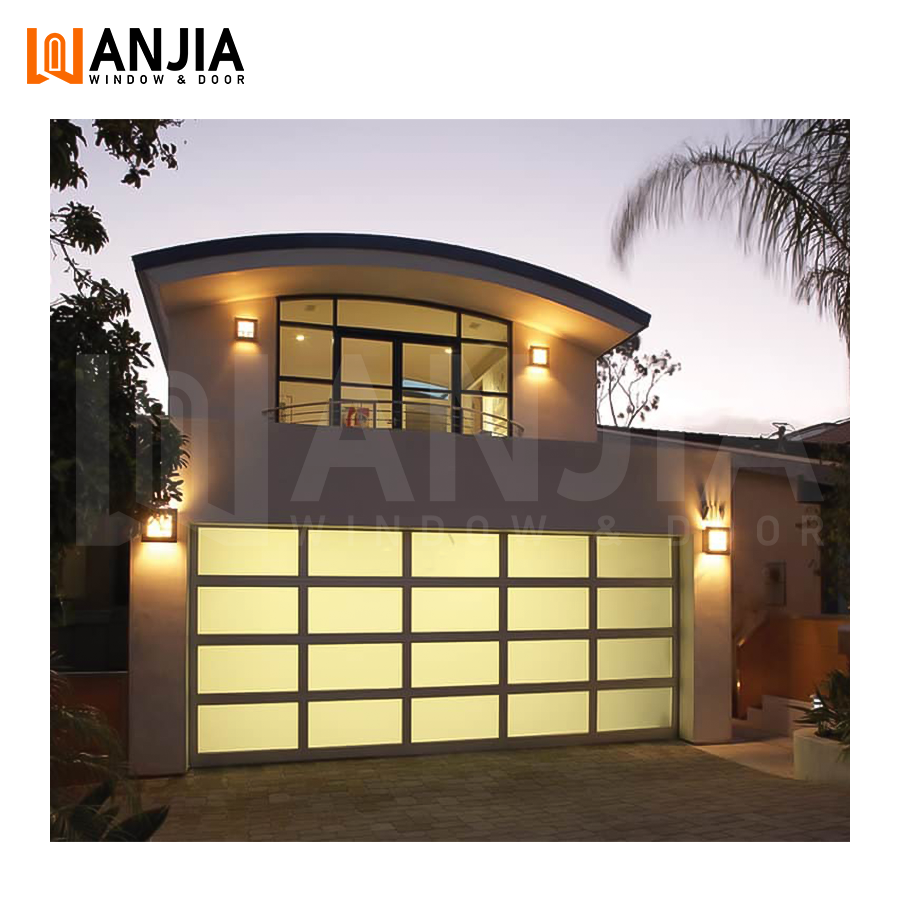 American Insulated Tempered Glass Aluminum Roll up Garage Door Full View Automatic Garage Doors