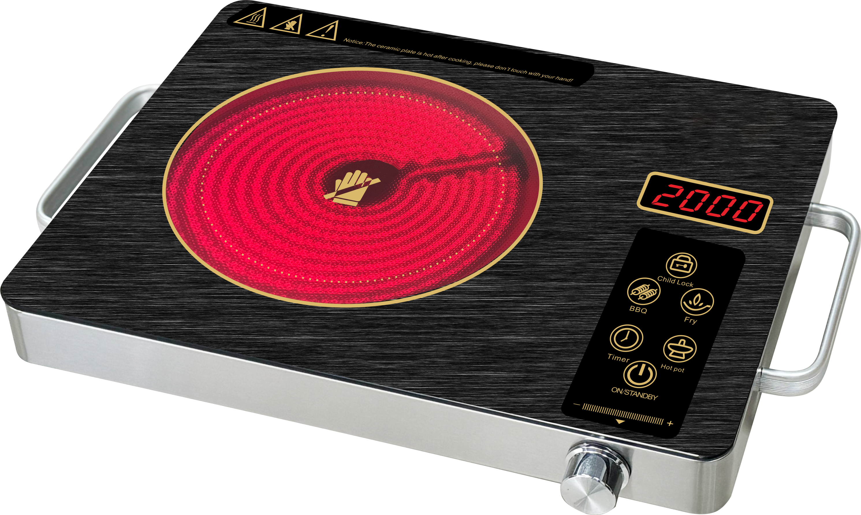 Infrared cooker, Electric hob infrared cooker, hot plate