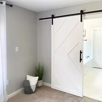 Honest Supplier Modern Latest Design Partition Room Door Interior Sliding Barn Door Solid Wood Door
