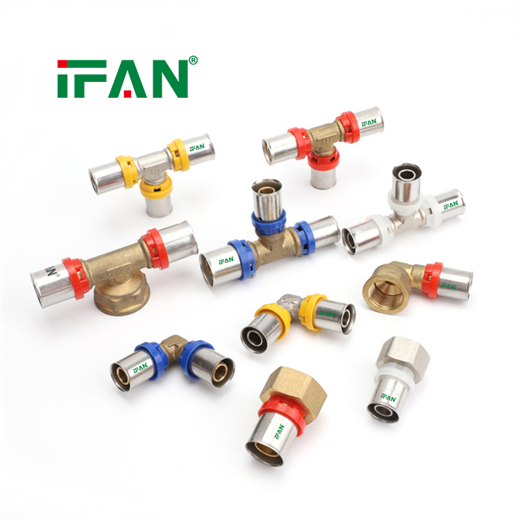 IFAN New Design PEX Pipe Fittings Brass Threaded Fitting Pex Press Fittings