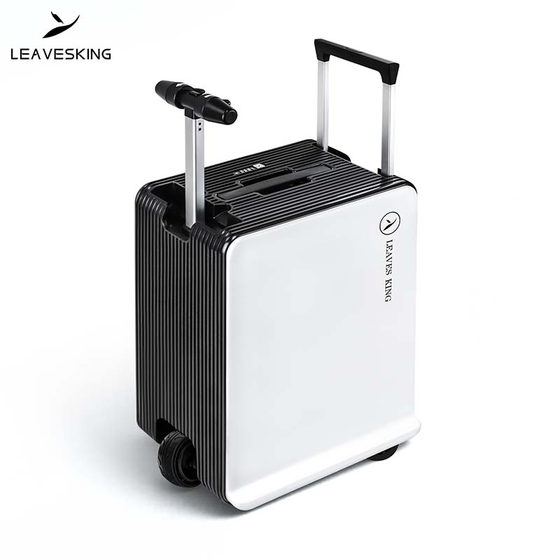 LEAVESKING electric intelligent riding luggage, can ride and boarding