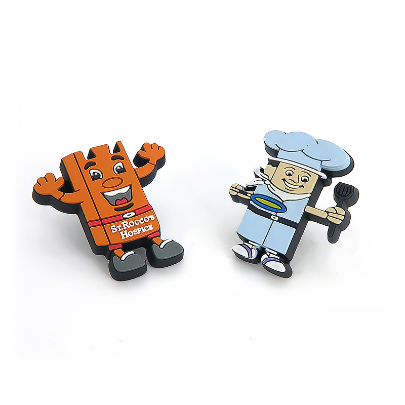 High Quality Soft PVC Badge Cartoon 2D 3D Rubber Lapel Pin