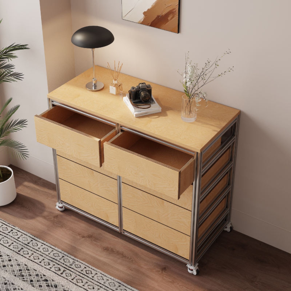 birch marine board,display cabinet,multi-layer drawer,modern,eco-friendly,aluminum profile,