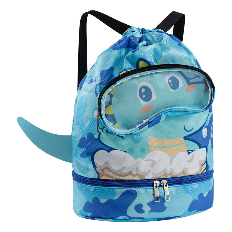 Kids Waterproof Backpack Anime Cartoon PVC Material Cute Mini Kindergarten School Bag for Swimming