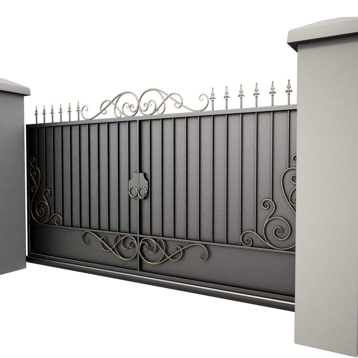 Modern Iron Gate Designs Driveways Double Door Iron Gates Wrought Iron Gate