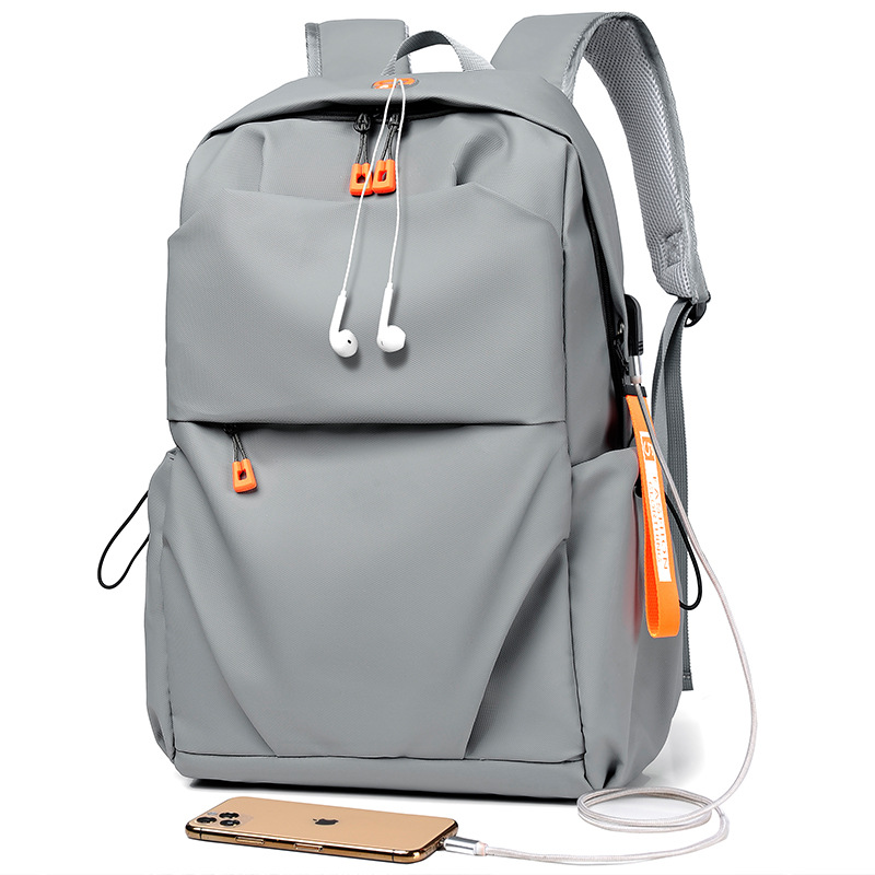 Haslor Large capacity school backpack business travel casual bag USB Charging Port Laptop bag