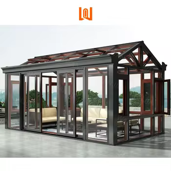 WANJIA customized High Quality Winter Garden Laminated Tempered Glass Free Standing Housed Sunroom