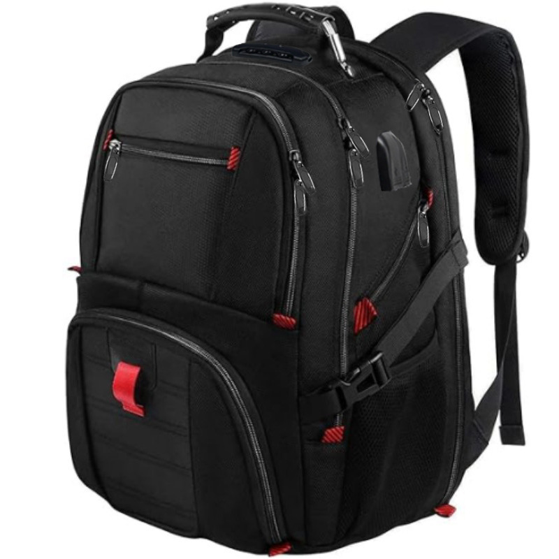 Haslor Large capacity school backpack business travel casual bag USB Charging Port Laptop bag