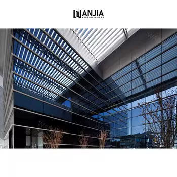Building Facade Curtain Wall Soundproof Double Glazed Curtain Wall Exterior Aluminum Curtain Wall