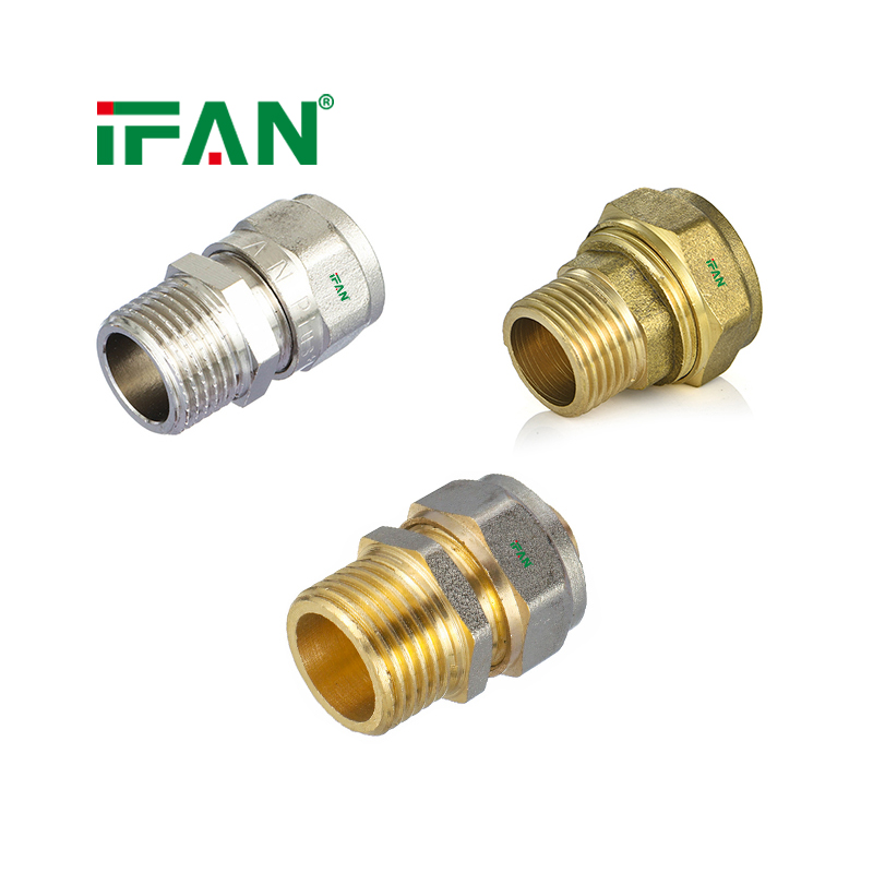IFAN Reliable PEX Pipe Male Socket PEX Compression Fitting Brass Compression Fitting