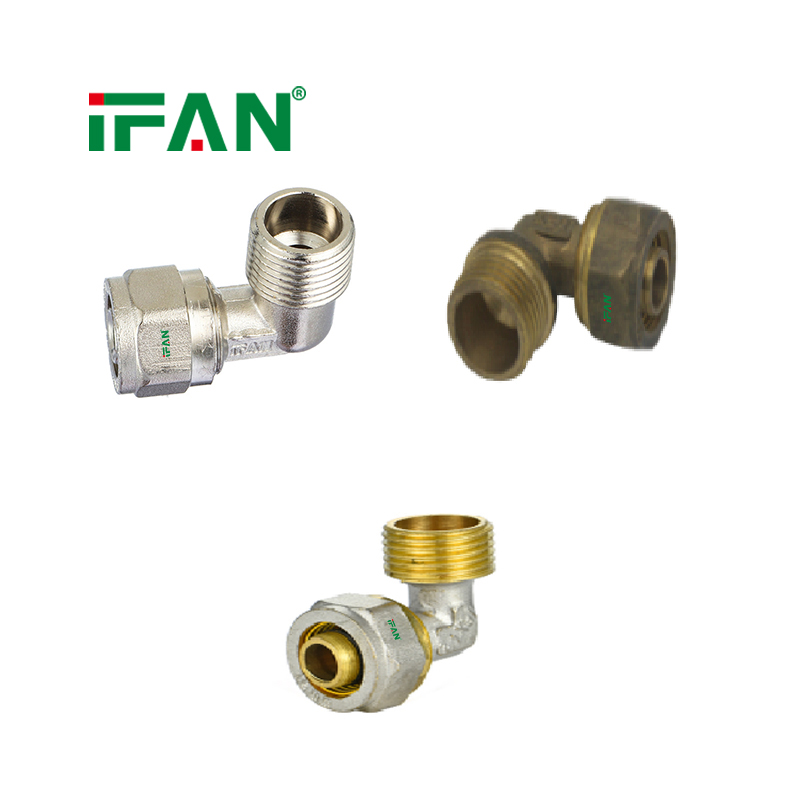 IFAN PEX Pipe Male Elbow PEX Compression Fitting Brass Compression Fitting