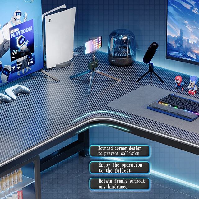 Home office computer desk L-shaped desktop game