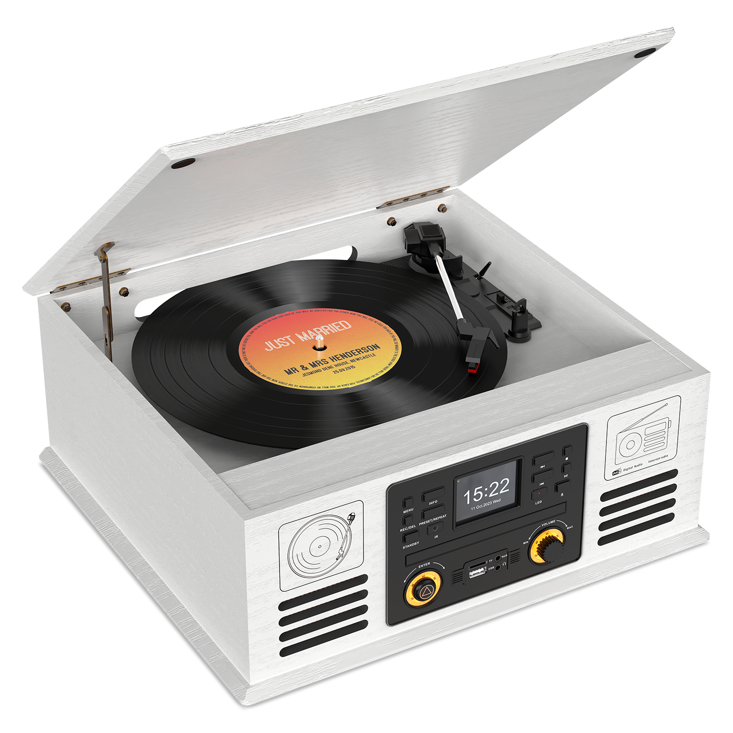 DAB/DAB+Turntable Player with Internet radio