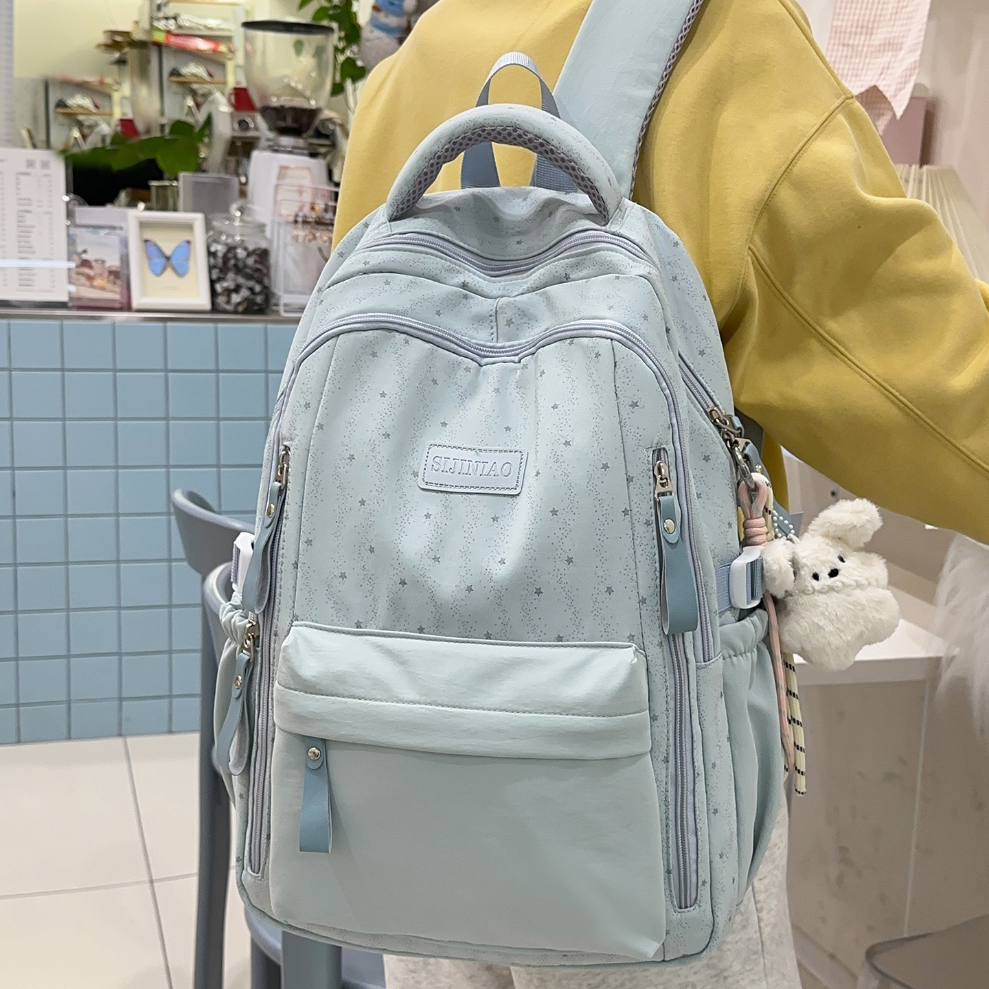 Haslor School Bag College Backpack Large Bookbags for Teens Girls Women Students, large capacity