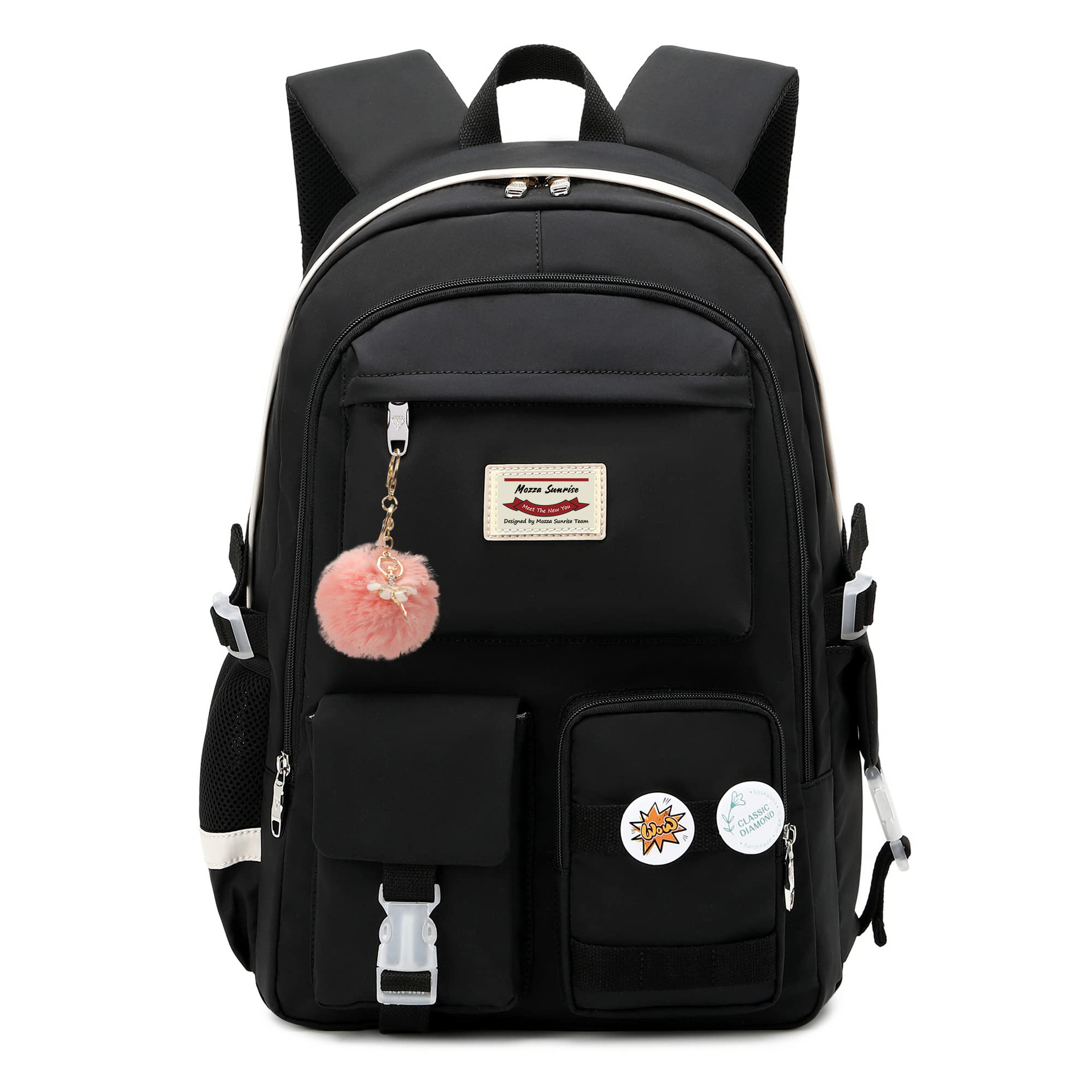 Haslor School Bag College Backpack Large Bookbags for Teens Students, large capacity