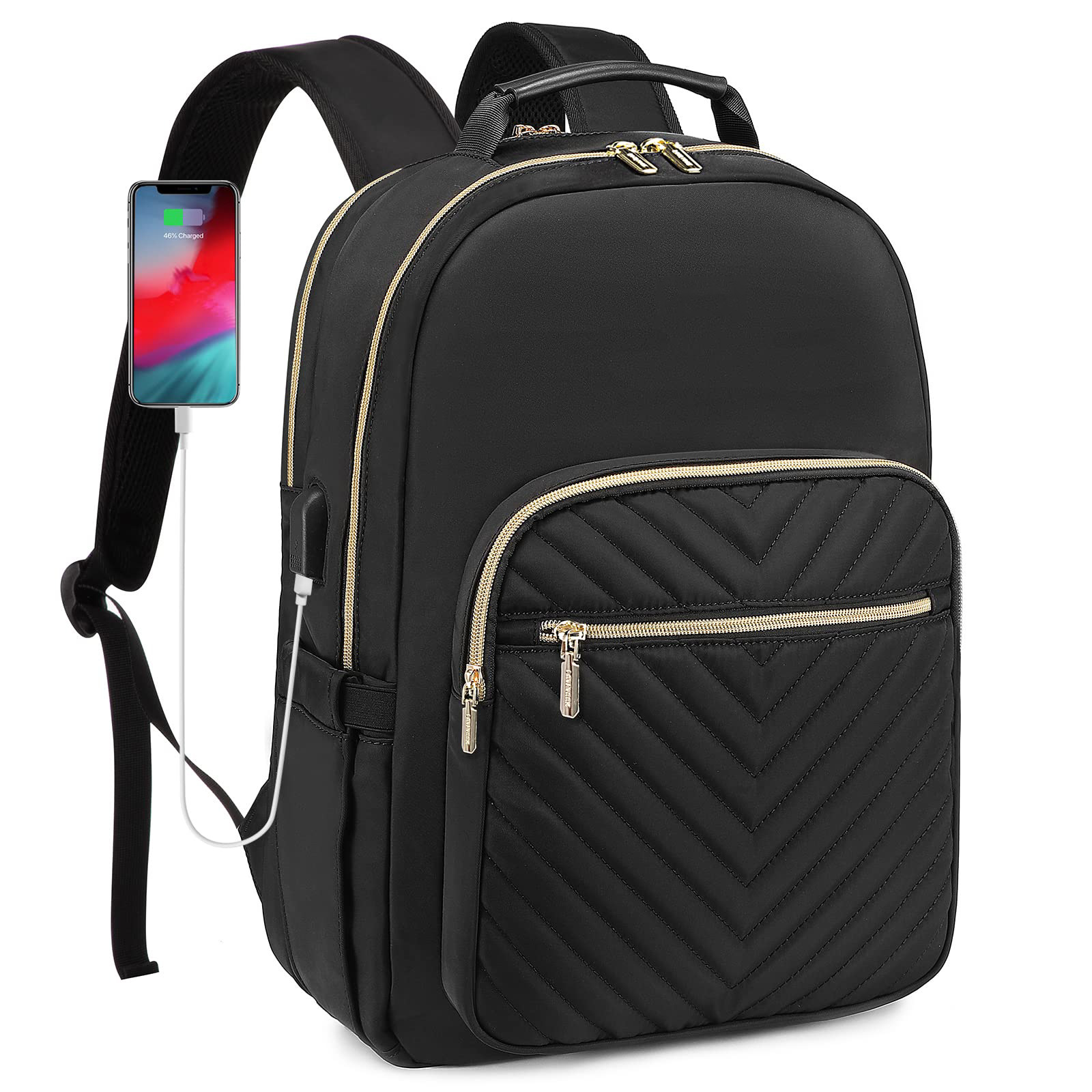 Haslor College Backpack for women Puffer Backpack,Laptop Backpack, Travel Backpack,Casual Daypack