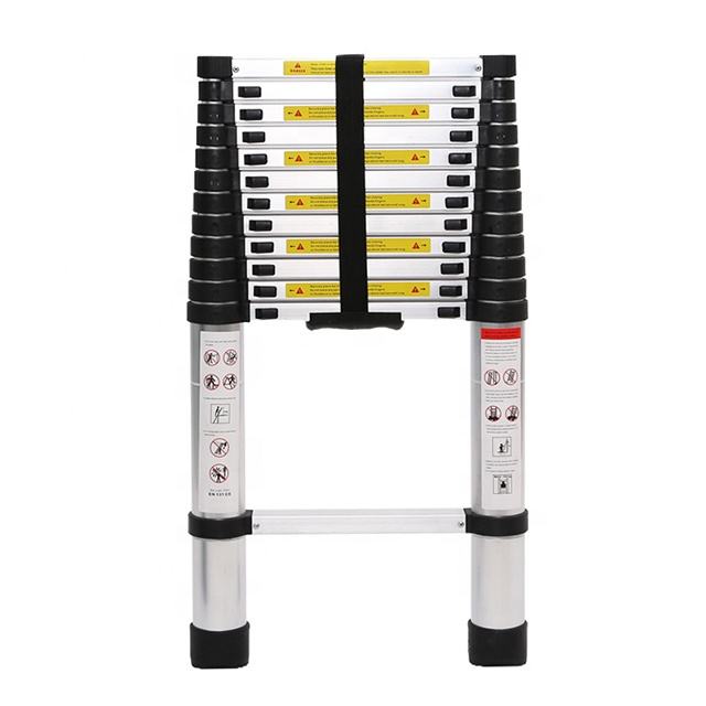 Multi purpose portable household aluminum telescopic ladder
