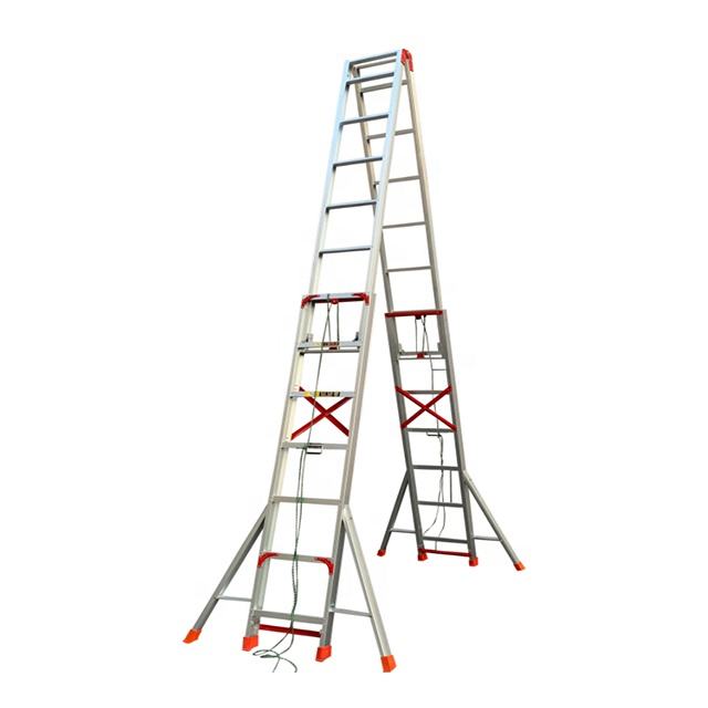 Elevating building ladder, aluminum ladder, telescopic folding ladder