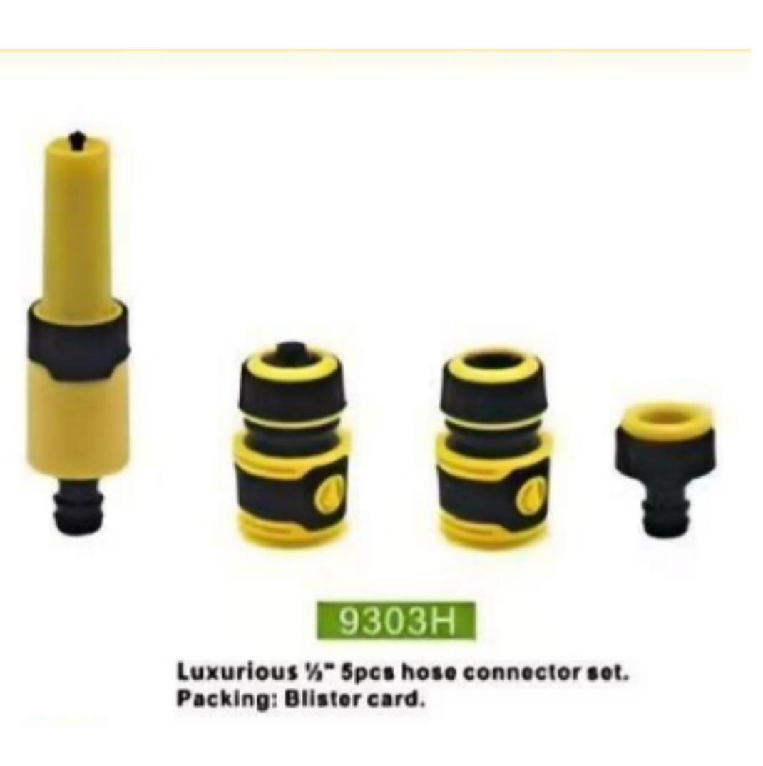 Water Sprinkler Garden Irrigation Hose Connector Plastic 2 Pattern Nozzle Set