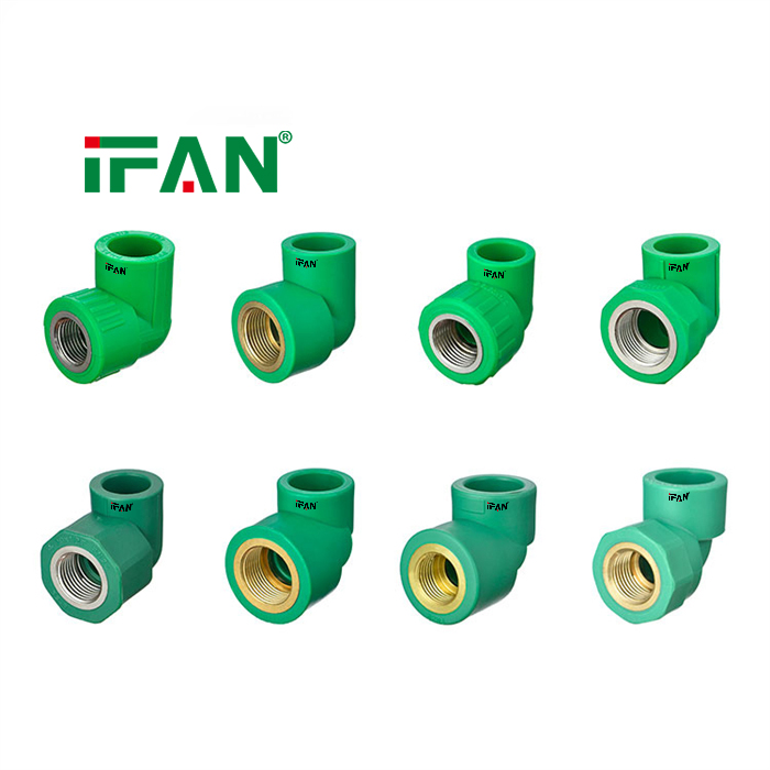 IFAN Certified PPR Water Pipe Fittings 20-125mm Female Elbow PPR Pipe Fittings