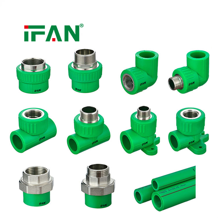 IFAN Commercial Price PPR Water Pipe Fittings 20-125mm Threaded PPR Pipe Fittings