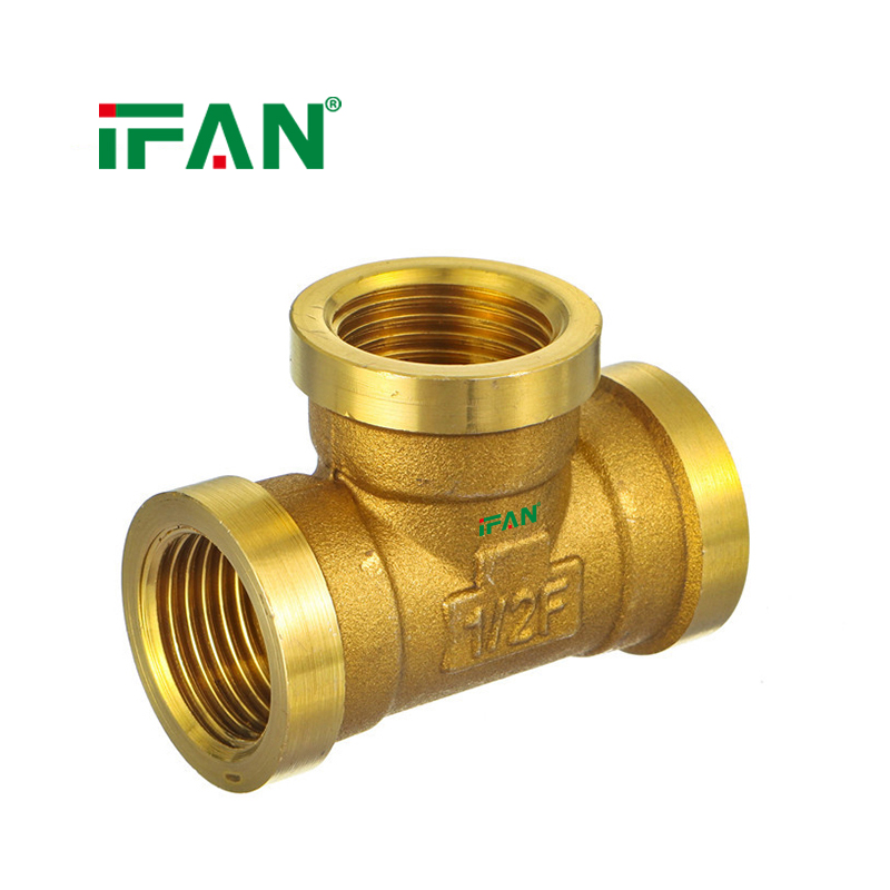 IFAN Free Sample Tee Brass Tube Fittings 91Brass Pipe Fitting