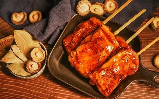 Teriyaki Pepper Chicken Steak Skewers