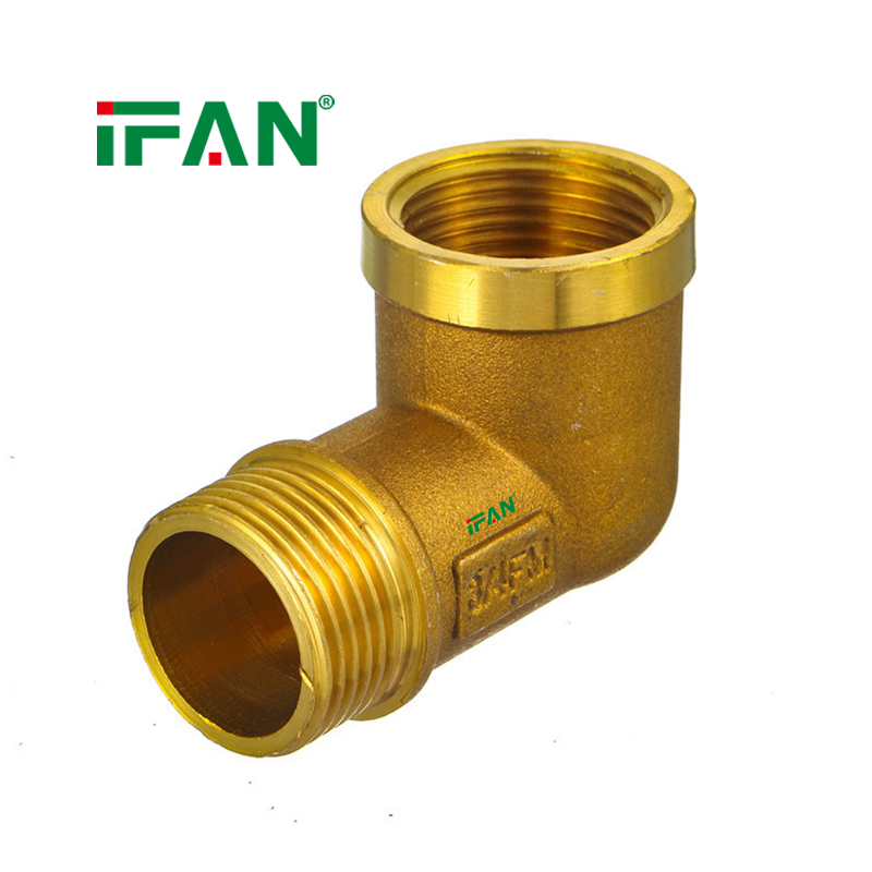 IFAN Free Sample Brass Tube Fittings Male Elbow Brass Pipe Fitting